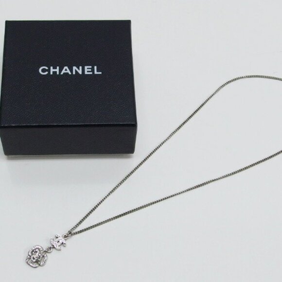 CHANEL Clear Coco Mark Necklace - Picture 4 of 11